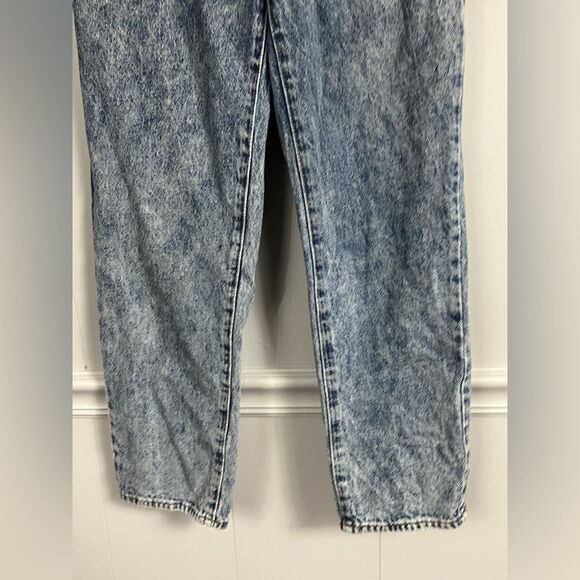 Pacsun Denim High Rise Straight Leg Acid Wash Jeans Button Fly Size 25 - Picture 3 of 8